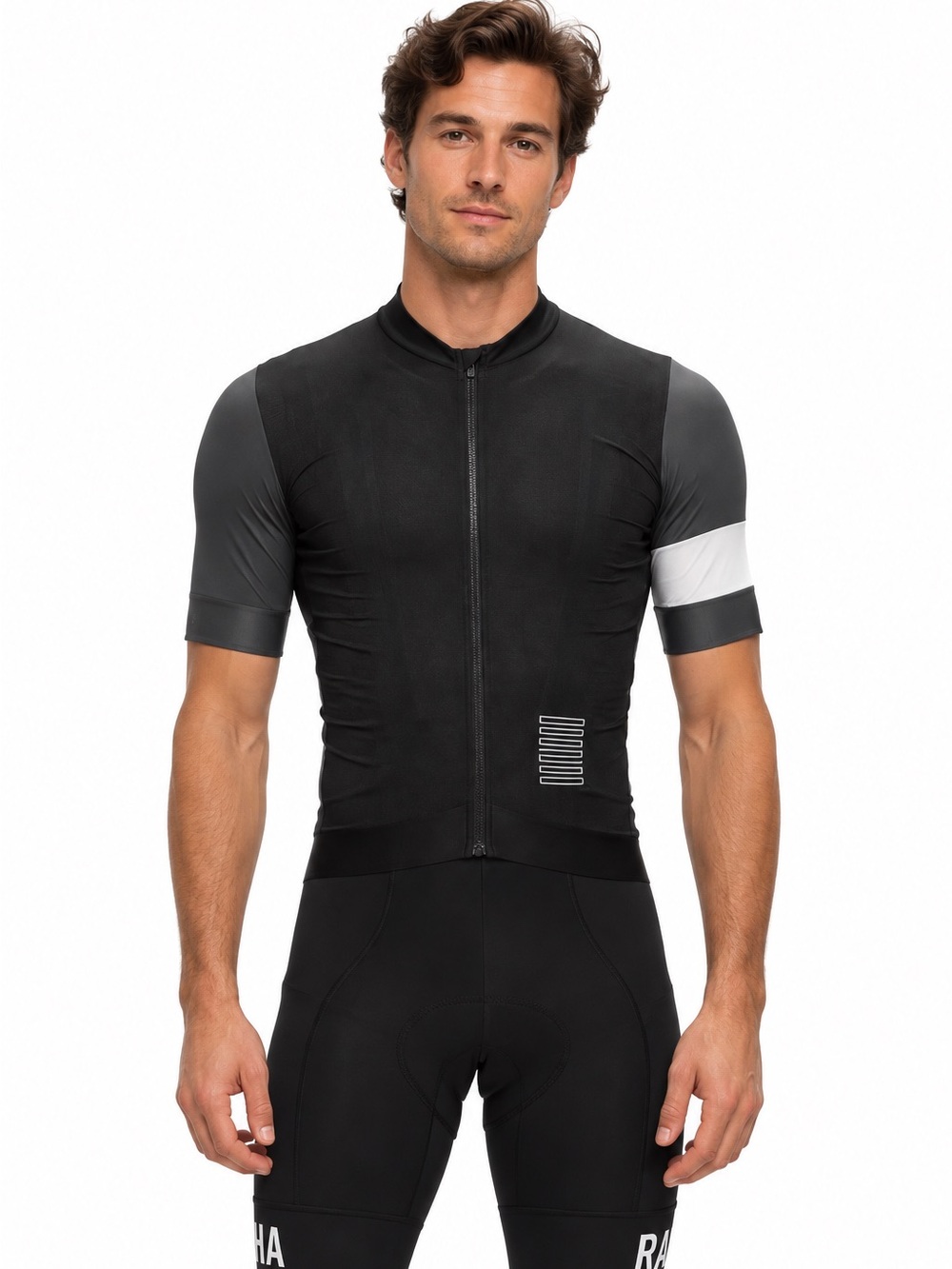 Rapha Men's Pro Team Training Jersey in Black/Carbon Grey Size L